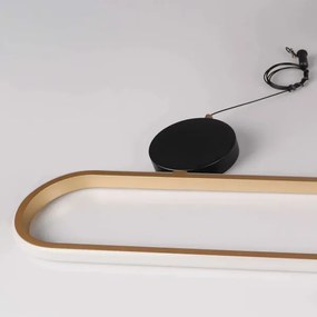 LED luster na lankách FLORENTYNA LED/48W/230V 4000K zlatá/čierna