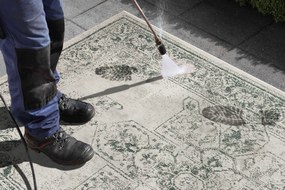 Hanse Home, Kusový koberec Twin Supreme 104139 Green / Cream – na von aj na doma, 80x150, zelená, chodba / predsieň