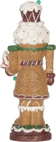 Perníkový LED Luskáčik Gingerbread Nutcracker - - 13*10*31 cm / 3*AAA