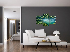 Obraz - Hmlou zahalený les (90x60 cm)