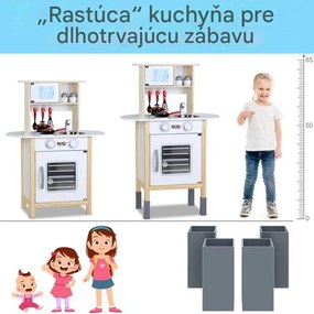 InternetovaZahrada Detská drevená kuchynka - farebná