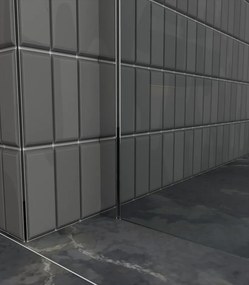 Erga Paris, sprchová zástena Walk-In 90x200 cm, 8mm šedé sklo, chrómový profil, ERG-V02-PARIS-090x200-GR-CR