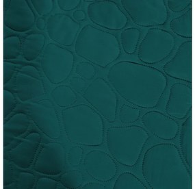 Tyrkysový prehoz na posteľ so vzorom STONE Rozmer: 200 x 220 cm