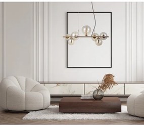 ITALUX PND-406007-7-HBR - Luster na lanku CANELLO 7xG9/5W/230V mosadz