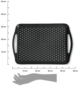 Plastový servírovací podnos KESPER 45,5 cm čierny