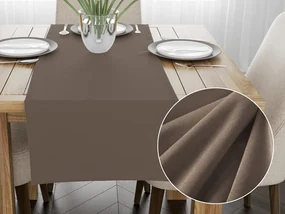 Biante Zamatový behúň na stôl Velvet Prémium SVP-005 Svetlo hnedý 45x140 cm