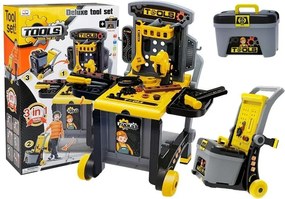 LEAN Toys Stolný vozík DIY Workshop 3v1