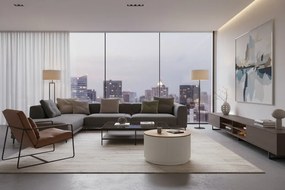 Konferenční stolek Stilig ST580 80 cm z masivu ecru/jilm