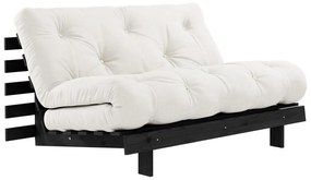 Krémovobiela rozkladacia pohovka 140 cm Roots Black Night – Karup Design