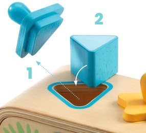 Drevené triediace tvary - 3 spôsoby vkladania