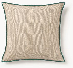 Poťah na vankúš so vzorom rybej kosti Agatha