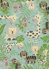 Detský koberec Funky Top Jungla mätový