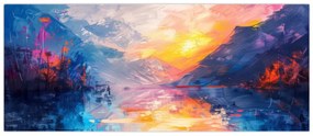 Obraz - Maľba krajiny (120x50 cm)