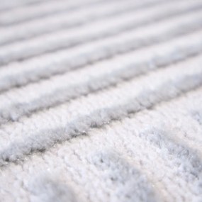 Angel Carpet, Kusový koberec Zafiro 19 Grey, 60x110, šedá, kancelária