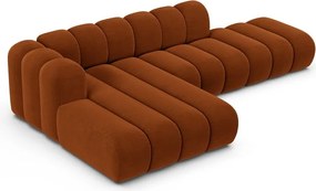 Oranžová rohová pohovka (ľavý roh) Lupine – Micadoni Home