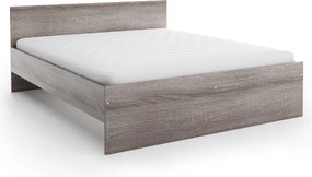 Posteľ ELISA 120 x 200 cm, dub lanýž Rošt: Bez roštu, Matrac: Bez matraca