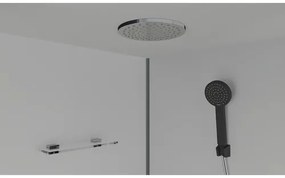 Štvrťkruhový sprchový box Aurlane Black Zen 90x90 cm CAB177N