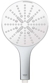 GROHE Vitalio SmartActive ručná sprcha 3jet EcoJoy, priemer 150 mm, chróm/mesačná biela, 26597000