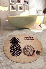 Kúpeľňový koberec Ador 140 cm hnedý