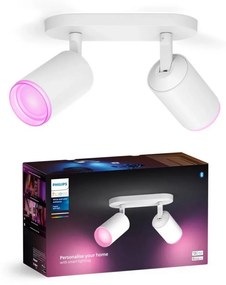 Philips - LED RGBW Stmievateľné bodové svietidlo Hue FUGATO 2xGU10/4,2W/230V biela