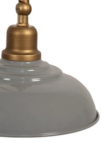 Zlato sivé retro nástenné svietidlo