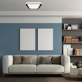 LED Stmievateľné stropné svietidlo QUADRO LED/38W/230V 3000-6000K biela/čierna + DO