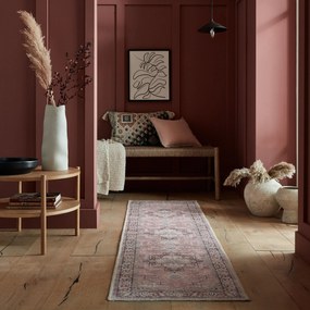 Flair Rugs, Behúň Hebden Windsor Pink, 60x230, ružová, obývacia izba