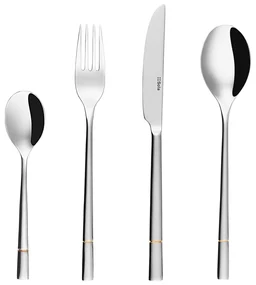 Príborový set 24 ks dezertný - Luxus zlatá ryha - 112562