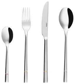 Príborový set 24 ks dezertný - Luxus zlatá ryha - 112562