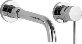 Rea Lungo Long, podomietková umývadlová/vaňová batéria + BOX, chrómová, REA-B0369