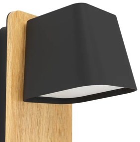 Eglo 390009 - Nástenné svietidlo RUSCIO 1xE27/40W/230V čierna/hnedá