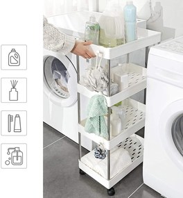 Pojazdný vozík Areta biely