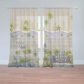 Sablio Záclony Pobrežie: 2ks 150x250cm