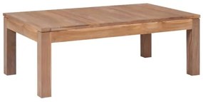 vidaXL Konferenčný stolík z teakového dreva prírodný vrch 110x60x40 cm-