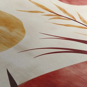 Obraz - Rastliny a kruhy (150x105 cm)