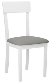 Jedálenská stolička Malzik I, Morenie: biela, Poťahové látky: Hygge D20