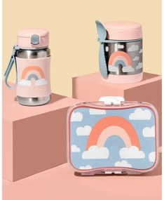 Skip Hop - Termoska na jedlo s lyžičkou/vidličkou SPARK STYLE 325 ml dúha