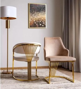 SI Alure Velvet stolička béžová