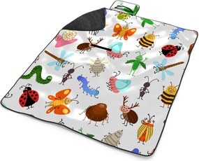 Sablio Plážová deka Hmyz: 200x140 cm