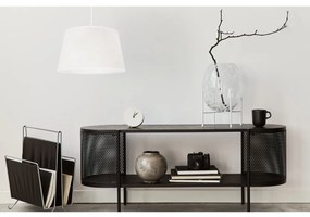 Závesné svietidlo Juta, 1x biele jutové tienidlo, (fi 44cm), w