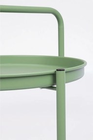 Oceľový servírovací stolík na kolieskach ø 44,5 cm Austin – Yes Everyday