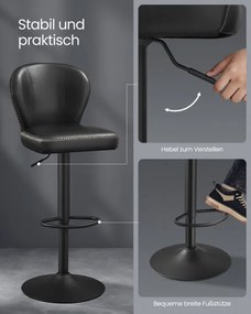 Set dvoch barových stoličiek LJB097B01