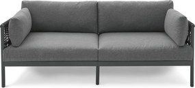 Pohodlná záhradná pohovka so samostatnou taburetkou