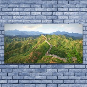 Obraz na akrylátovom skle Veľká múr hora krajina 120x60 cm