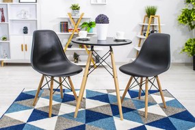 Dekorstudio Okrúhly jedálenský stôl TODI 60cm - čierny