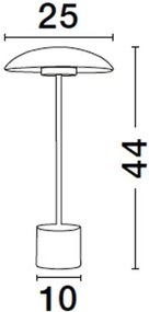 Dizajnová stolová lampa Lash 44