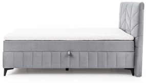 Posteľ Boxspring Penia 180x200 s úložným priestorom - popolový hydrofóbny zamat Element 24