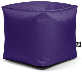 Fialový detský sedací vak Cube M – So Soft?