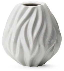 Biela porcelánová váza Morsø Flame, výška 15 cm