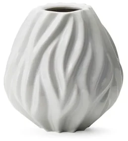 Biela porcelánová váza Morsø Flame, výška 15 cm